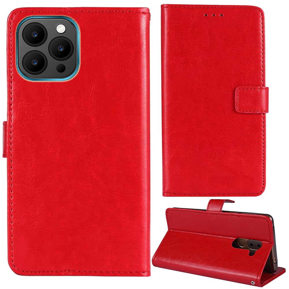 Stand Retro Flip Leather Case Protector Bumper For Invens NOTE 12P 6.56" Protection Phone Cover Skin Folio Wallet Magnetic (Blue) — view 6