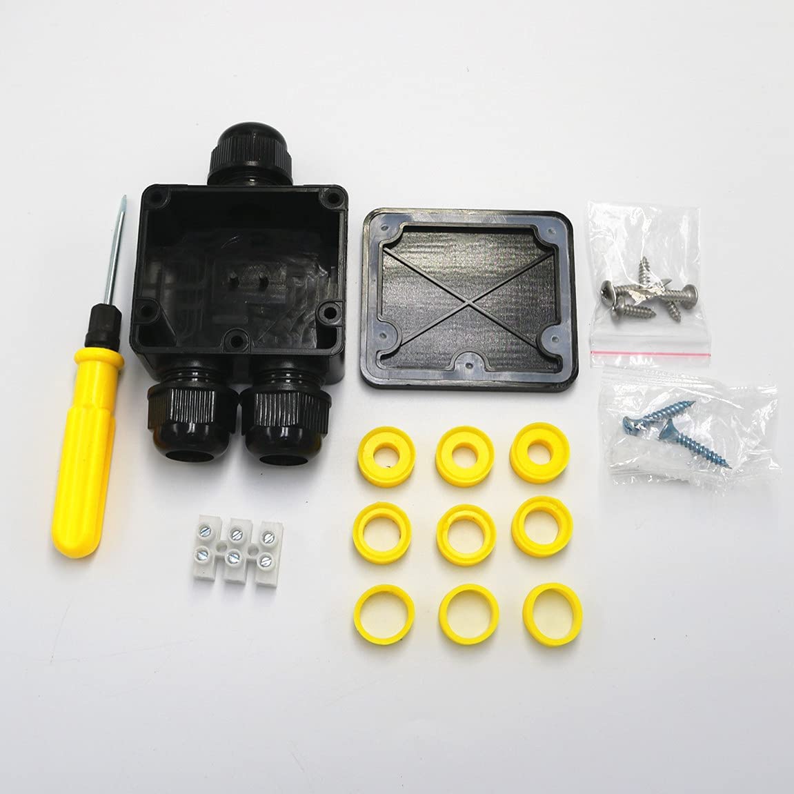 Junction Box Outdoor Waterproof IP68 3 Way Plug Line M25 Coaxial Cable