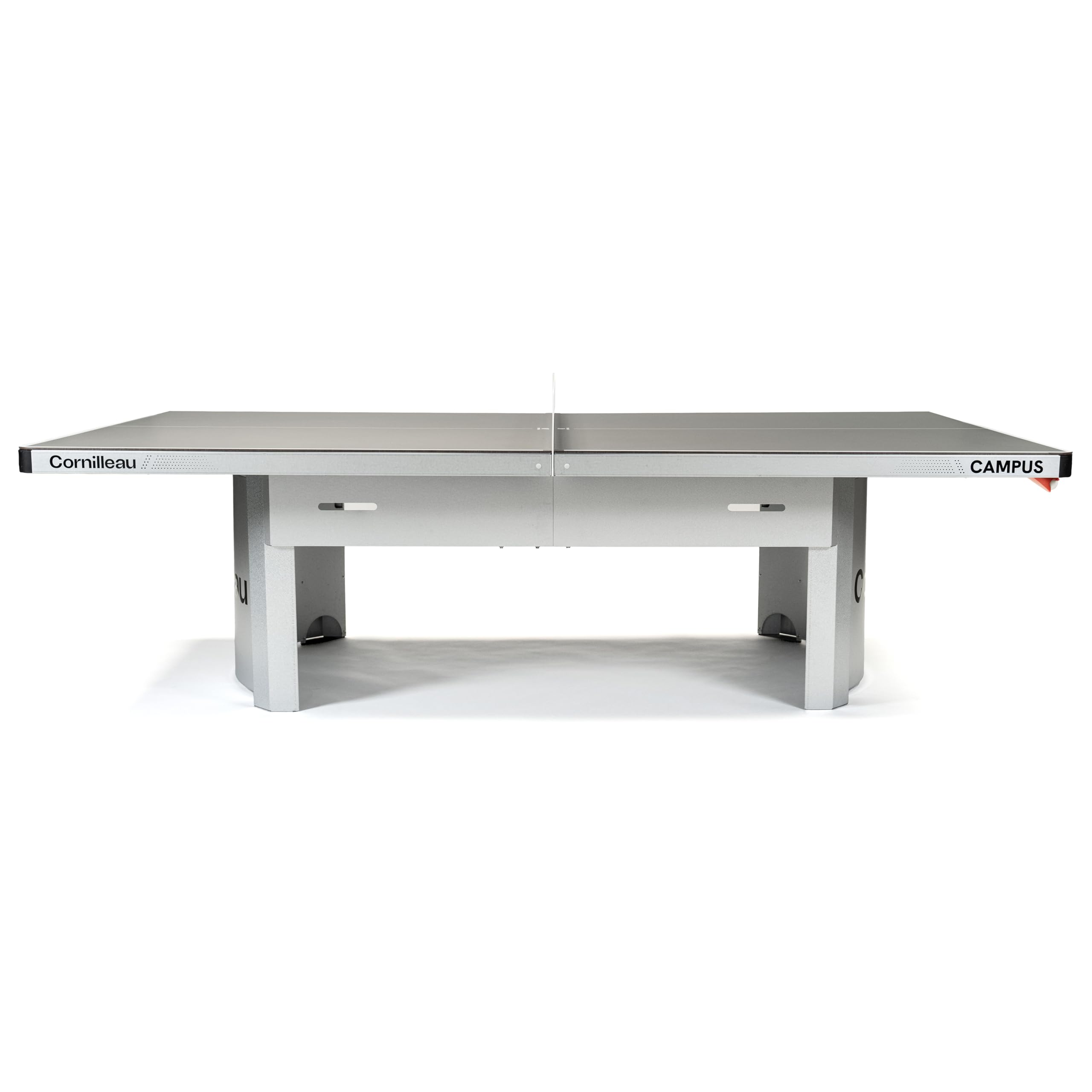 Cornilleau - Table de ping-Pong d'extérieur 510 Campus Fixe pour collectivités et Scolaires (Camping, Parcs, etc) - Rebond compétition (Bleu ou Gris 7mm) - Agrément FFTT Loisir et Scolaire
