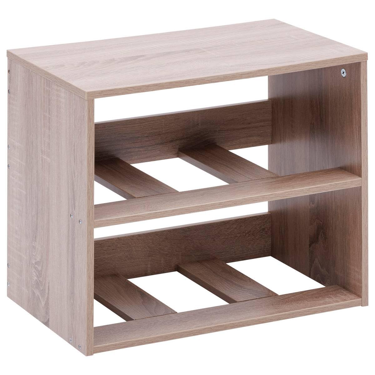 5 five simply smart 5Five - Cassettiera beige in fibra di legno - 2 cassetti - 50x30x40 cm - Mobile contenitore funzionale, ideale per organizzare la camera da letto.