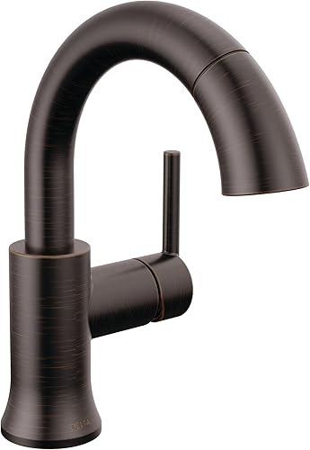 Delta Faucet Trinsic - Grifo de baño extraíble, grifo de baño de bronce aceitado de un solo agujero, grifo de lavabo de baño con acoplamiento disponible en Yaxa Costa Rica