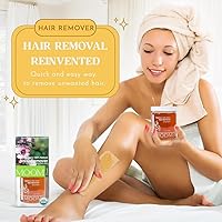 Vista 24 de Moom Organic depilación con árbol de té, tarro de repuesto, 12 onzas, paquete de 1