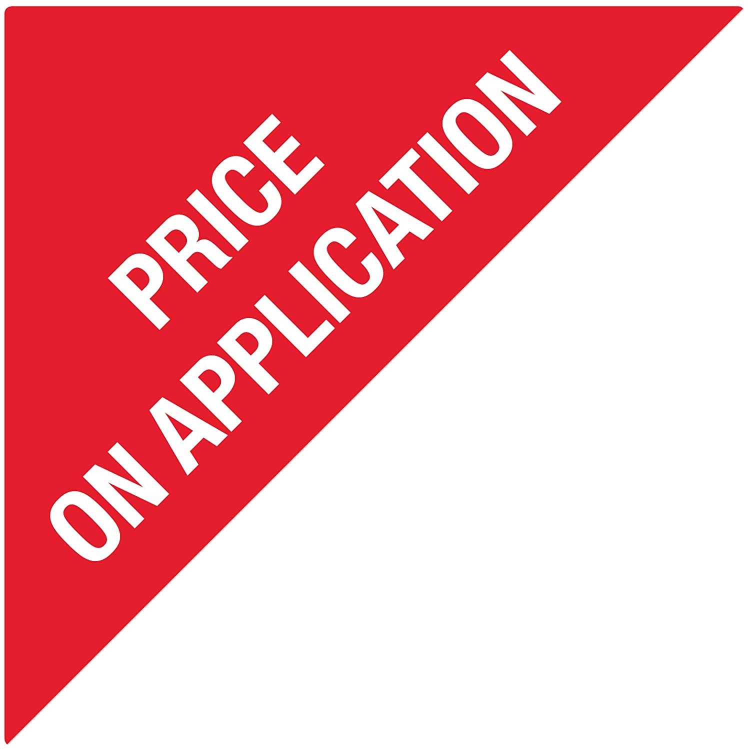 Estate Agent Stickers – Pack of 200 Red 67 x 67 x 94mm Triangles Removable Adhesive Coloured Sticky Labels Self Adhesive Easy Peel Labels Stickers Sticky Paper - Price on Application
