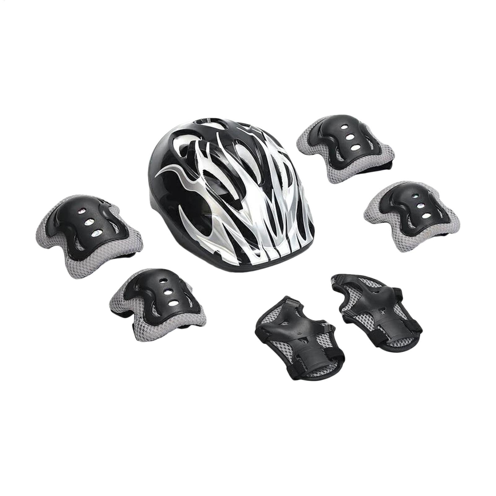 Skateboard Helmet And Pads Shock-Absorbing Adjustable Breathable