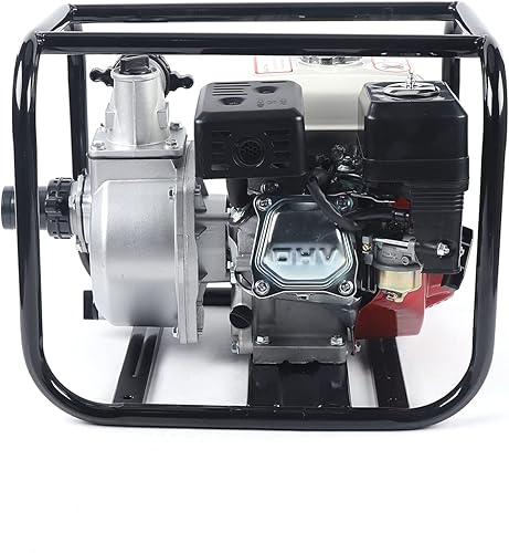 Miniatura 7 de Bomba de agua con motor de gasolina de 2 pulgadas, bomba de transferencia de agua de alto flujo de gasolina de 4 tiempos de 6.5 HP de 4 tiempos,