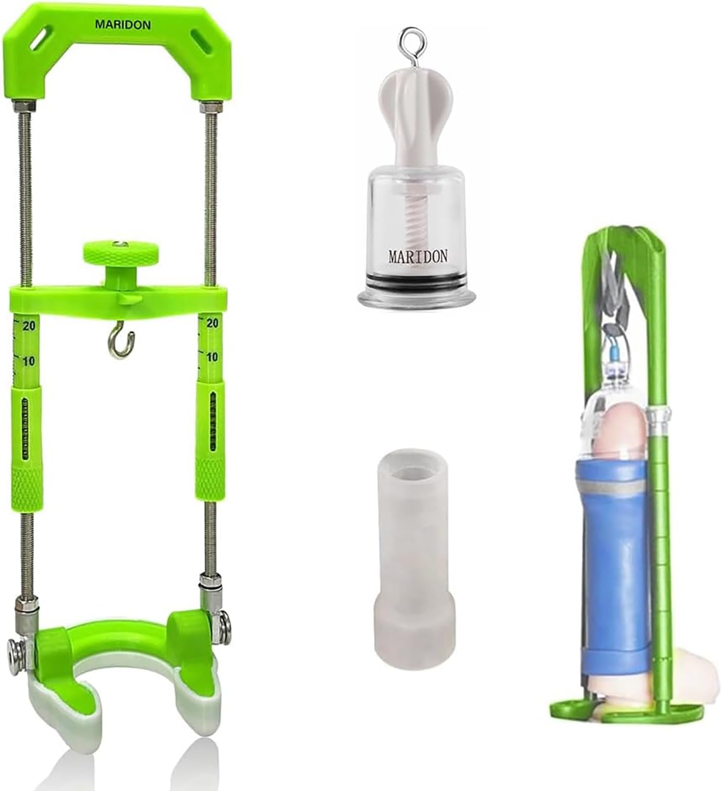 Penis Pump Stretching Device Suction Power Vacuum Pump Set with Penis Sleeve and Vacuum Extension and Potency Increase SM Men Erotic Erection aid Sex Toy(XL)