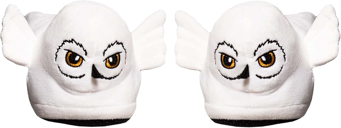 Ground Up Harry Potter Hedwig Slippers for Adults