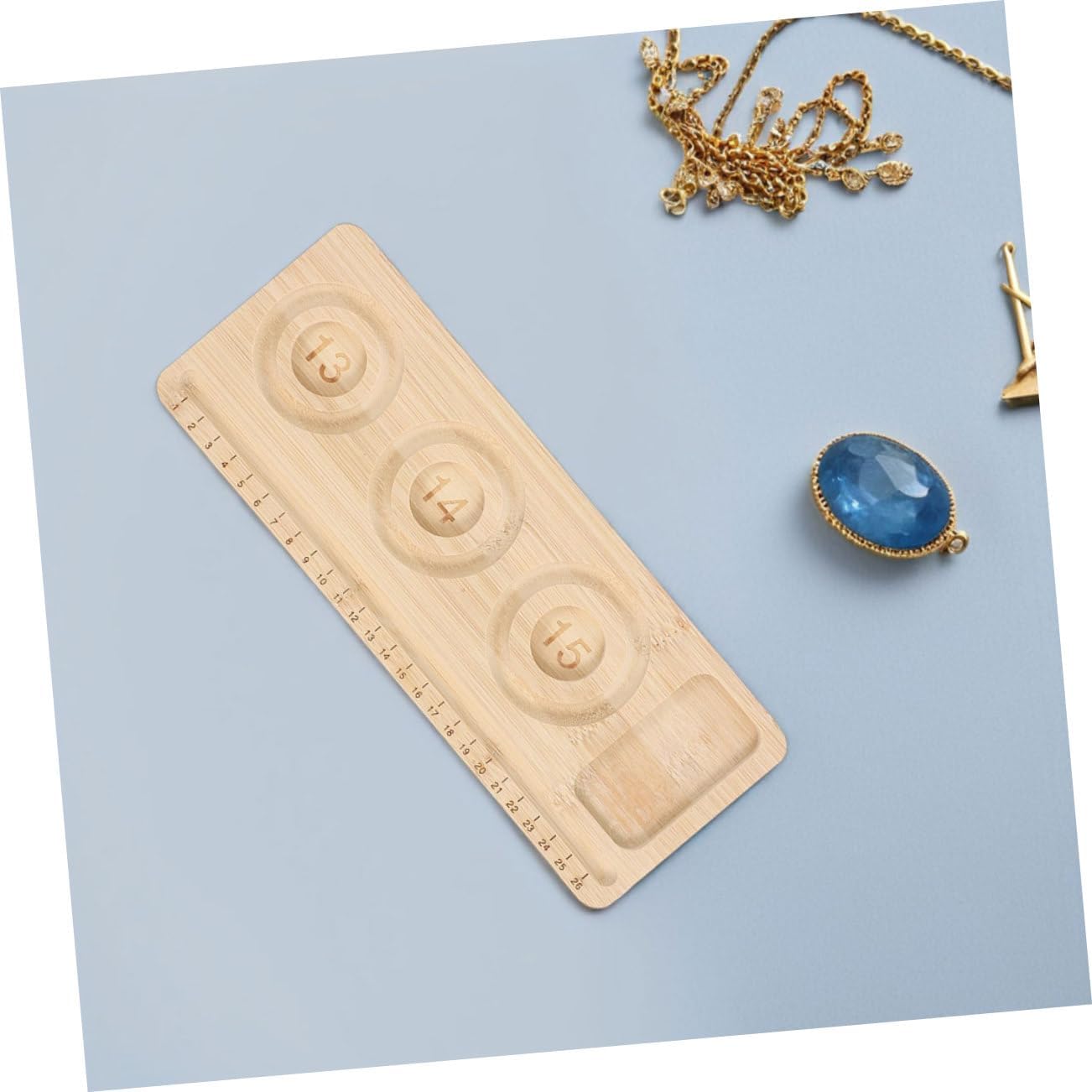 VILLCASE 2pcs Wooden Bead Tray for Jewelry Crafting Stable Beading Board for Bracelet Making Versatile Crafting Mat for DIY Jewelry Projects for Home and Shop Use