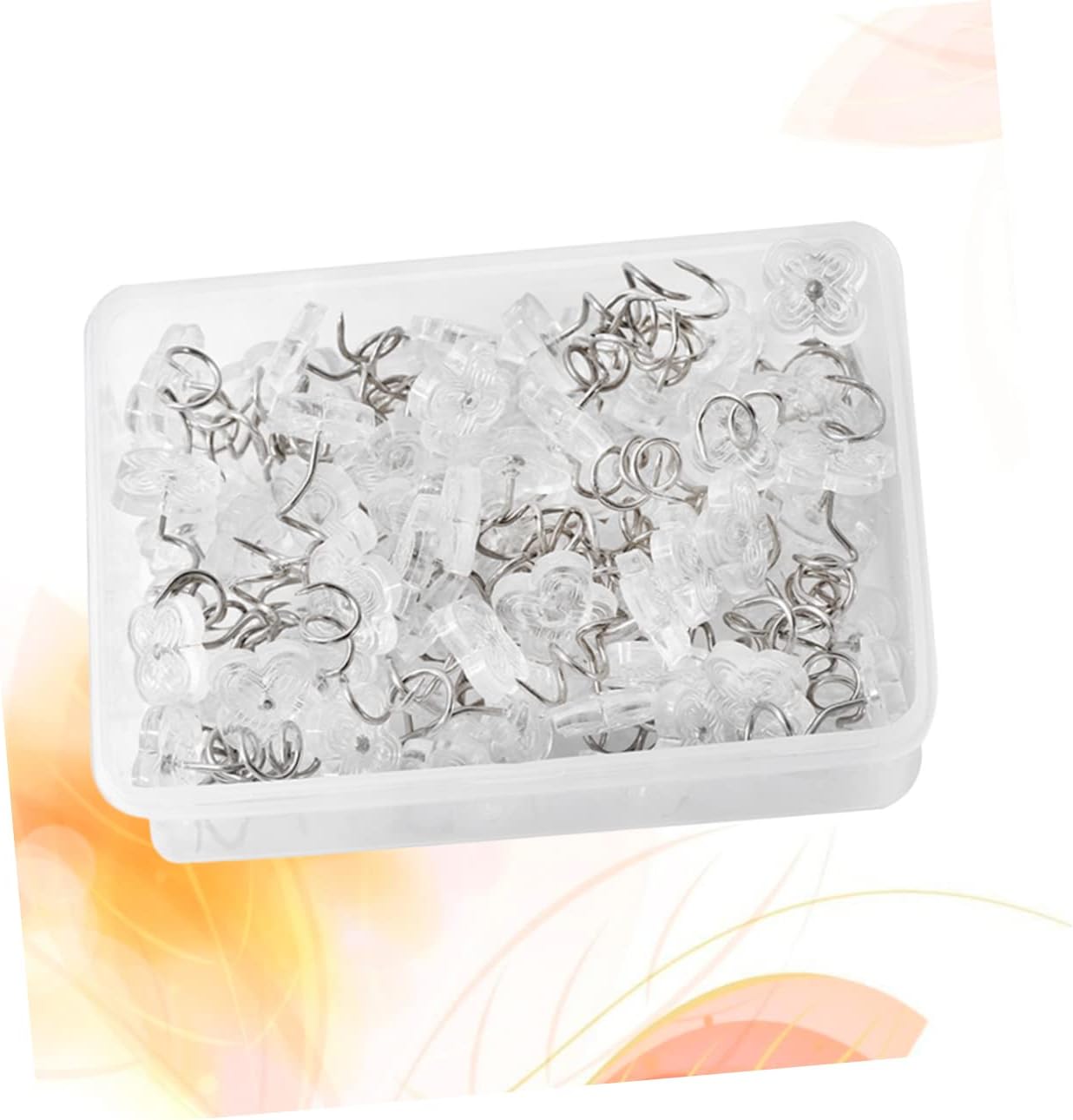 100pcs Sofa Skirt Nails Stainless Bedskirt Fixation Non-Marking for Securing Fabrics Sofas Cushions and Car Seats Resistant Design