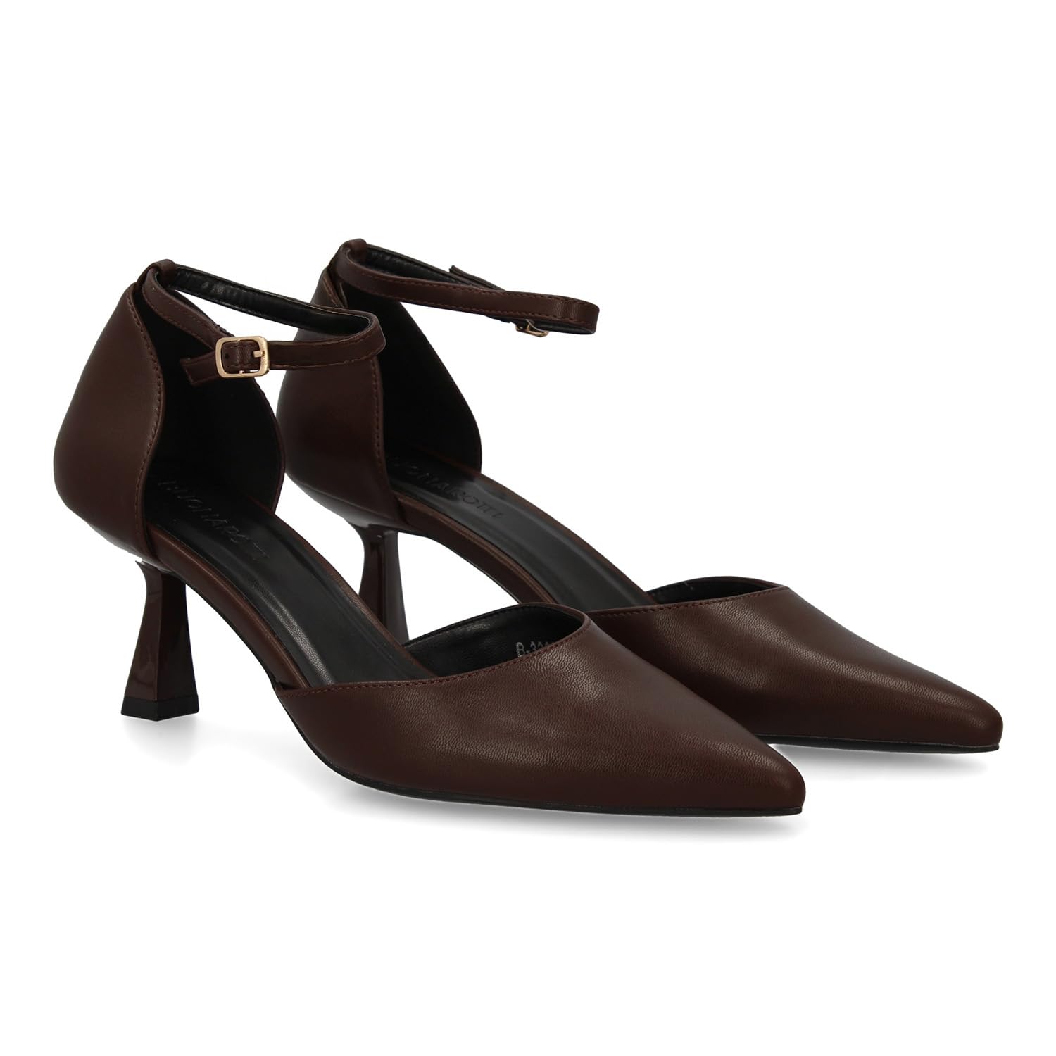 shoes&blues.es Stiletto para Mujer con Tacon Fino. Cierre de Hebilla, Punta Fina. Ideal para Otono Invierno.
