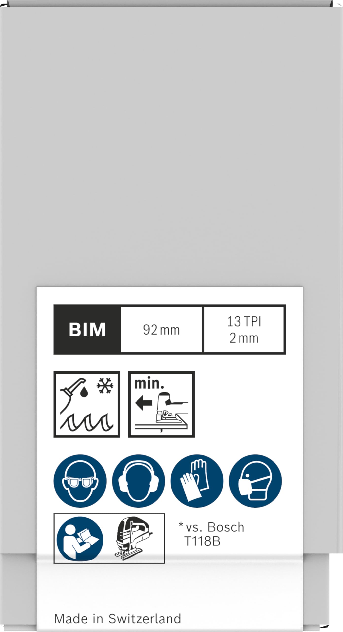 Bosch PRO Metal Thick T121BFC - 100 lame per seghetto alternativo (per lamiere d'acciaio, lamiere d'acciaio, lunghezza 92 mm, accessori professionali)