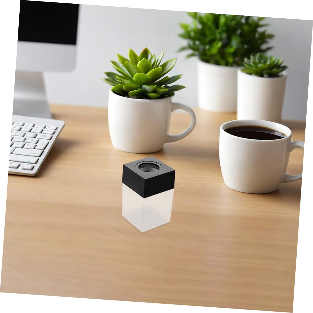 jojofuny 12piezas Caja De Clips Magnéticos Para Escritorio Escuela y Oficina Organizador De Clips Magnético Accesorios De Oficina