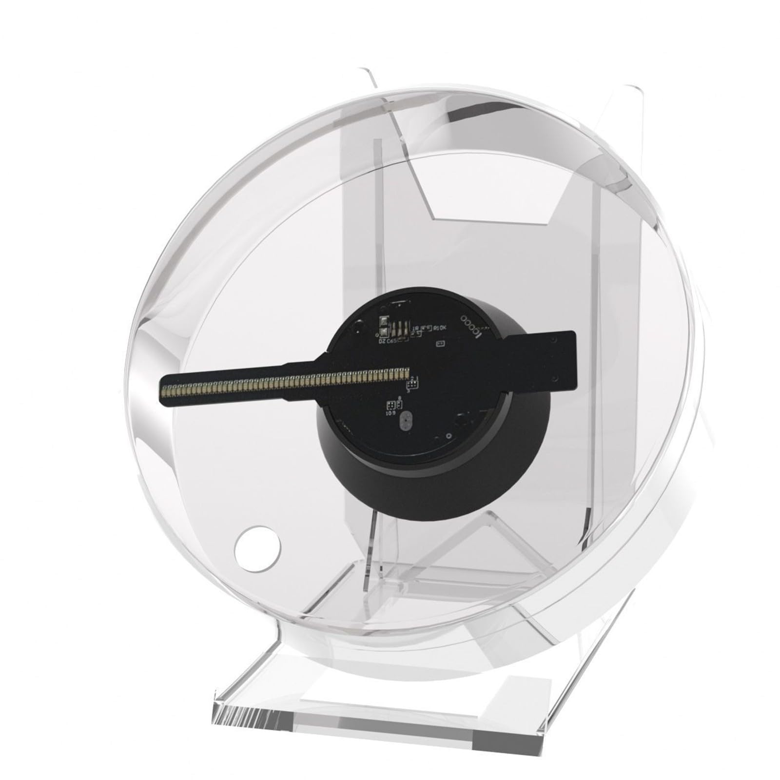Jazuaiao Compact Hot Swappable Picturing Device USB Powered Sound Integrated for Business Branding USB Powered Stereoscopic Fan Display