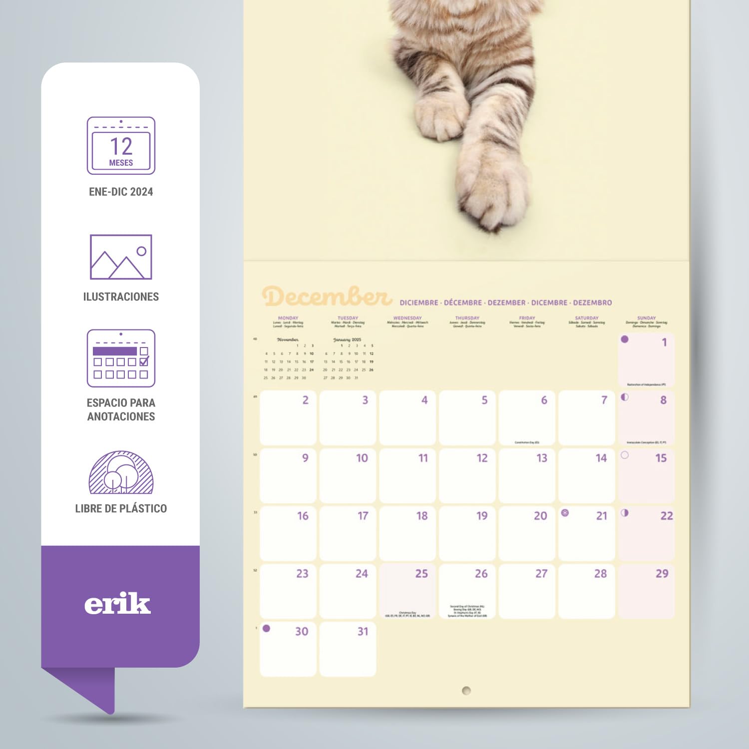 Dayplanner Publishing Buddha Calendario 2025, calendario de pared cuadrado grande, 16 meses, calendario religioso de regalo de Buda Dayplanner Publishing Buddha Calendario 2025, calendario de pared cuadrado grande, 16 meses, calendario religioso de regalo de Buda