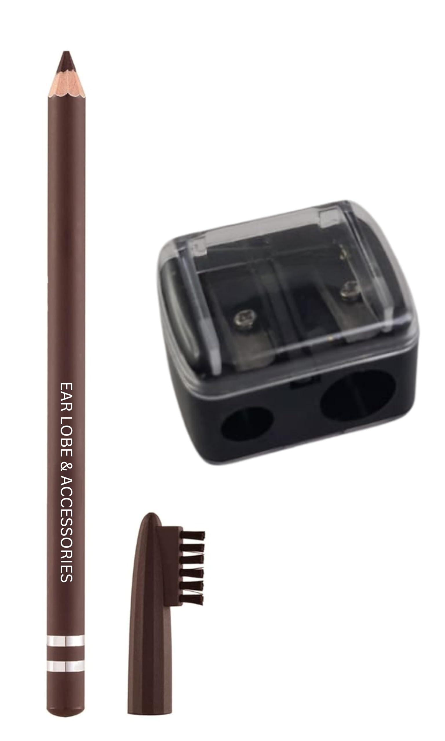 [Ear Lobe & Accessories] Combo Pack (1 Pc Brown Eyebrow Pencil | 1 Pc Dual 2 in 1 Sharpener)-picture-11