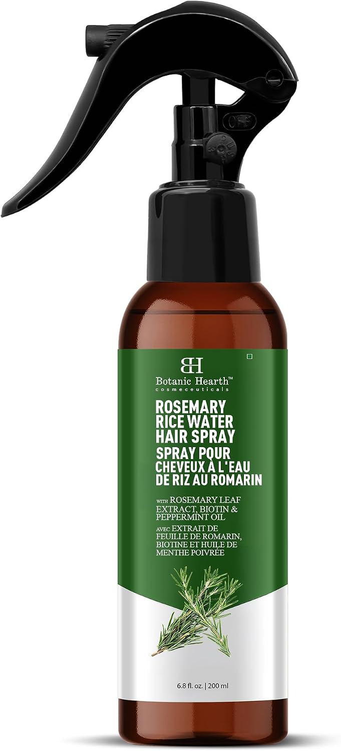 Honest review of Botanic Hearth Rosemary Rice Water Hair Spray Bottle - 6.8 Fl Oz