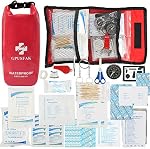 Trousse d'Urgence pour Bateau de 103 Pièces 2-en-1 Trousse de Premiers Secours Étanche