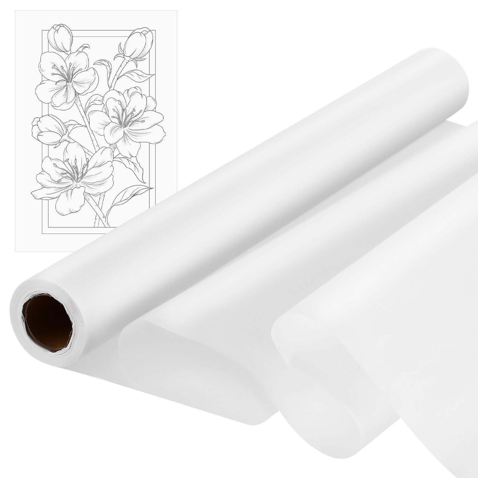 Papier calque translucide surface ultra-lisse LIFKOME rouleau 23 M