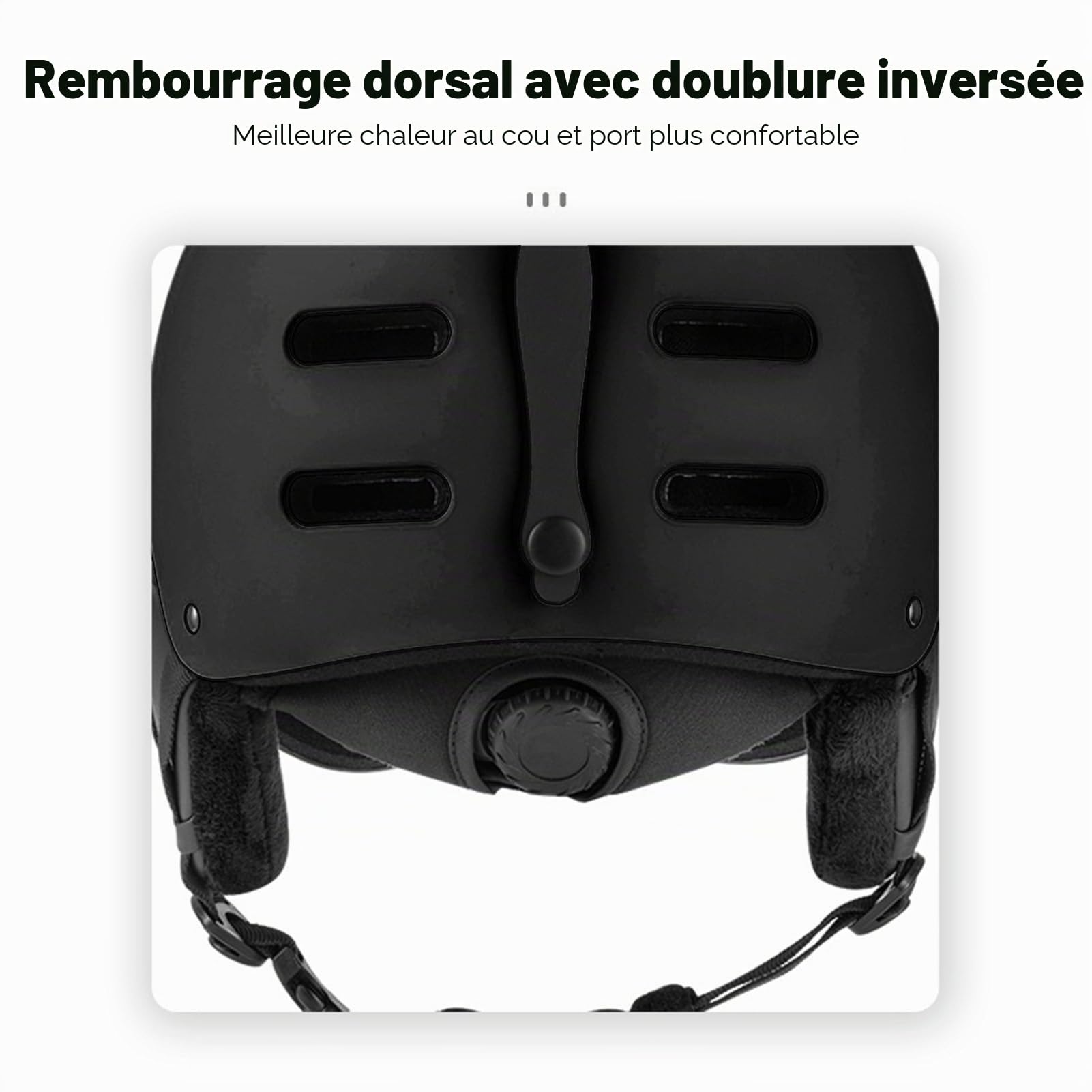 Luocute Casque de Ski, Casque de Snowboard avec Lunettes, Doublure EPS, 12 Aérations, Coussinets d'oreille Amovibles, avec Visière Amovible, pour