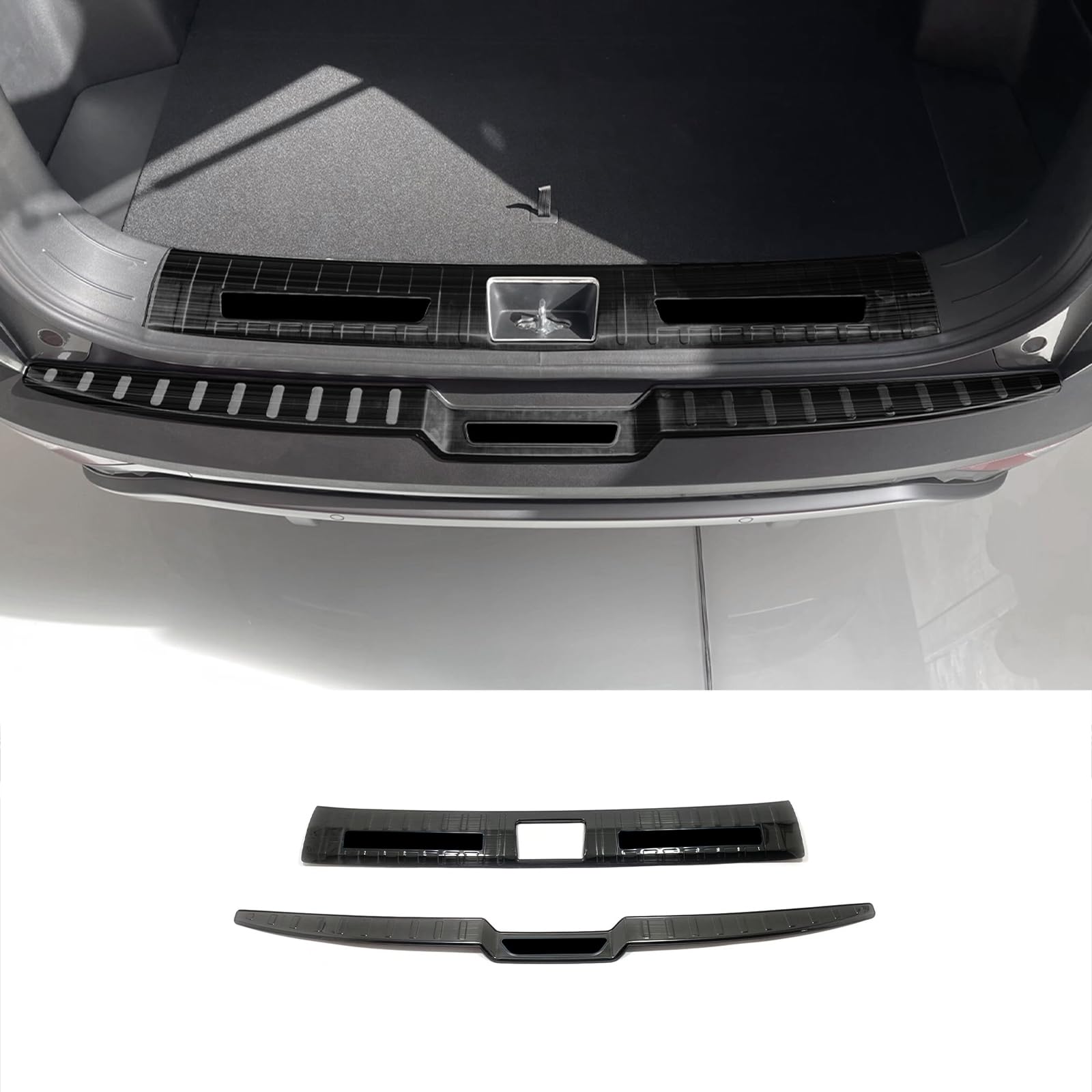 Car Accessories Fit for Hyundai Tucson 2024 2023 2022 Rear Inside and Outside Bumper Sill Plate Guard Cover