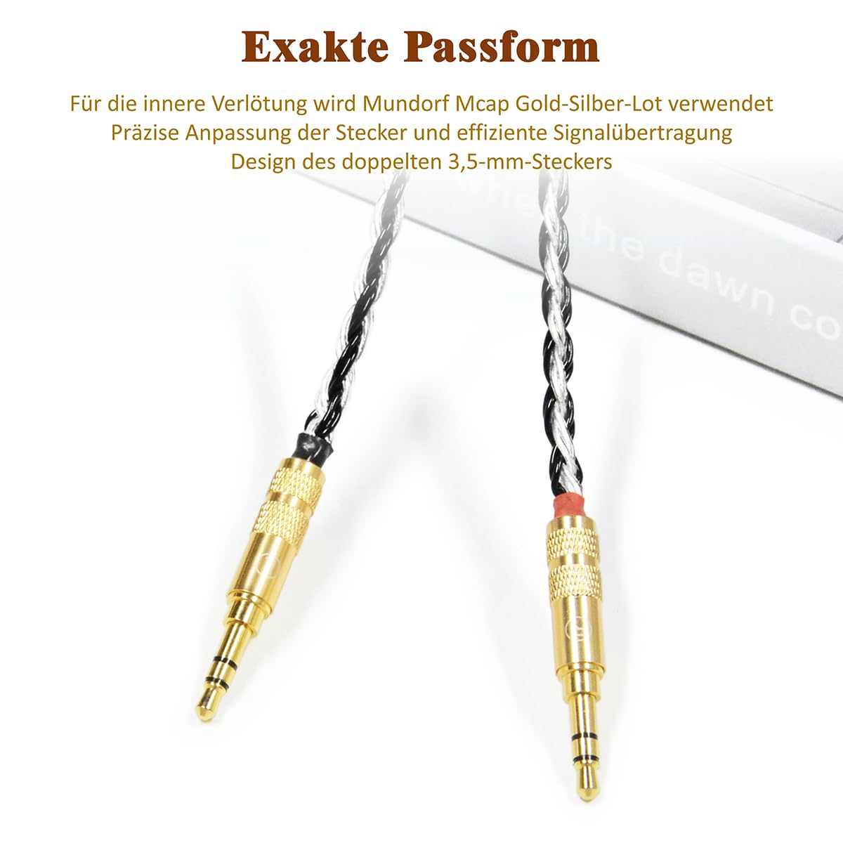 GUCraftsman Kompatibel mit HIFIMAN HE1000SE, HE5SE, HE6SE, SUSVARA, Ananda, Arya, SUNDARA – 16-adriges Kopfhörer-Upgrade-Kabel in 7N Einkristall-Silber/Kupfer-Mischverflechtung (4-PIN XLR-Stecker)
