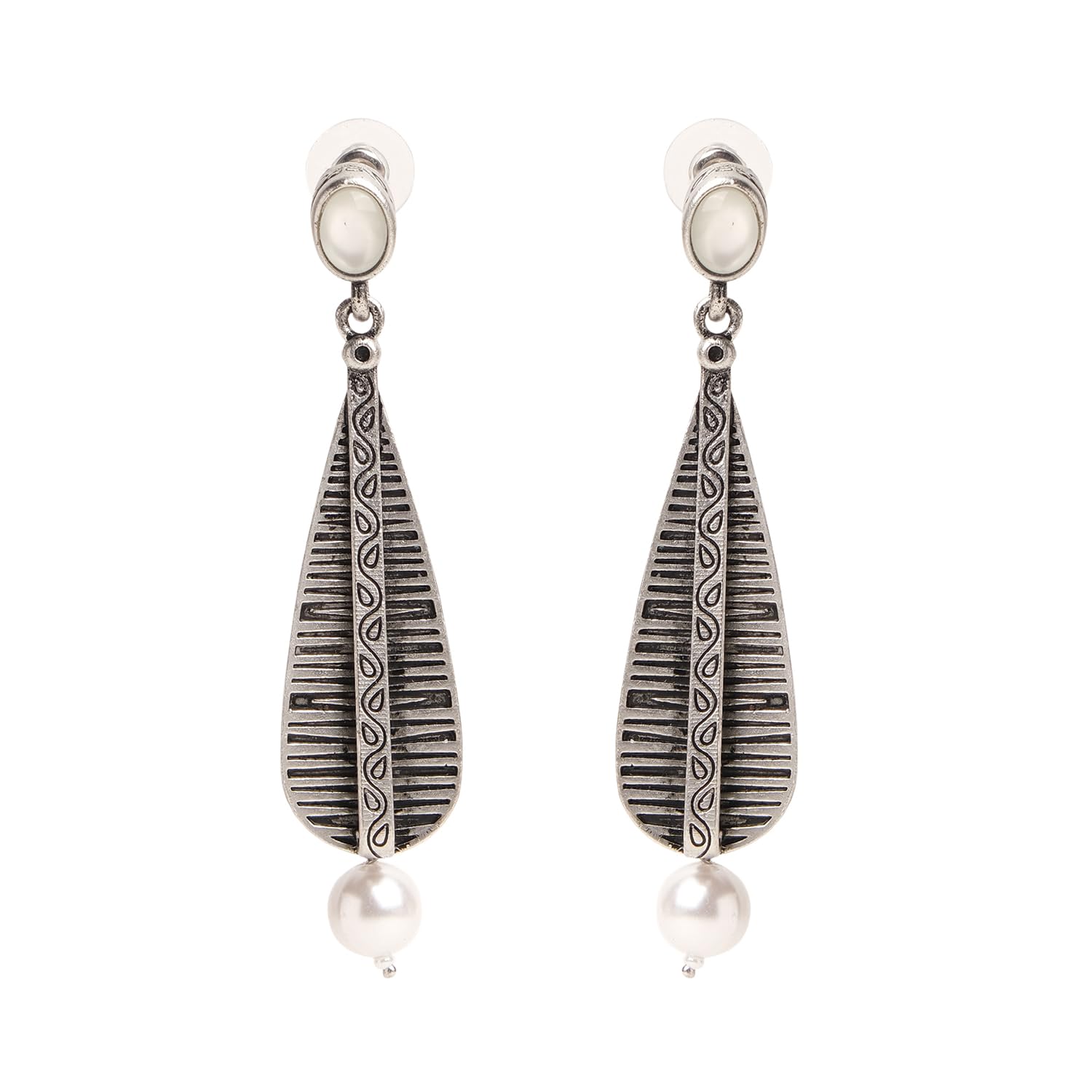 XPNSV Luxury Vintage Tribal Samaira Earrings,Jewellery Gift Set for Women & Girls | Anti Tarnish, Light Weight, Diwali Special Jewellery for Women, Girls and Her (Oxidised Silver) (B0CL9GS3CR) Amazon Price History, Amazon Price Tracker