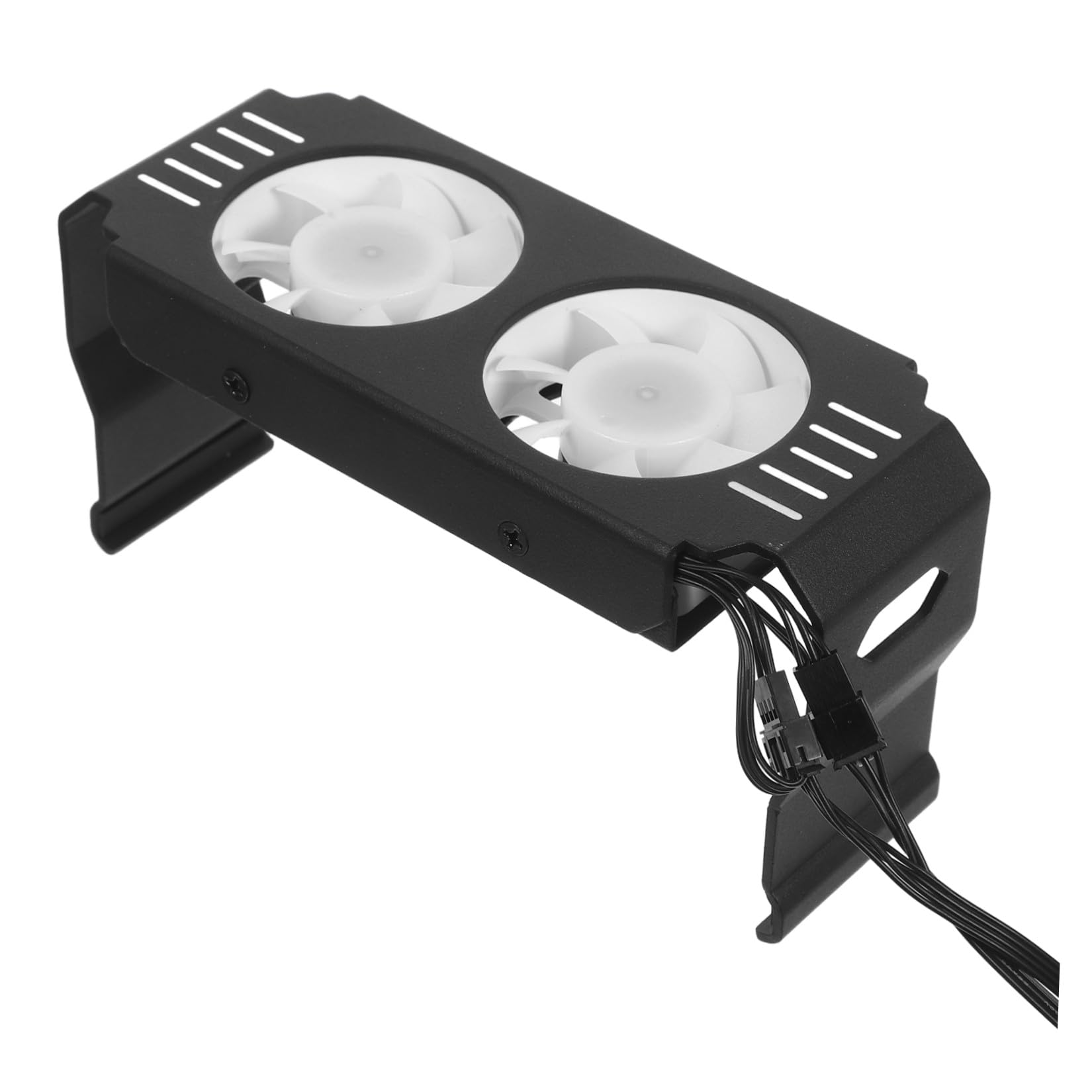 Tofficu Enfriador de Ram Pwm con Ventiladores Argb Dobles, Disipador de Calor Metálico para Módulos de Memoria Ram, Velocidad 1000-4500rpm, Adecuado para Sesiones de Trabajo y Juegos