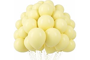 110pcs Pastel Yellow Balloons: Illuminate Your Celebrations with Cheerful Radiance
