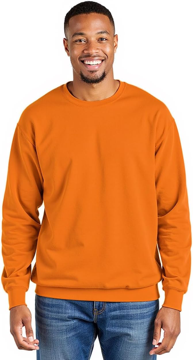 Men'S Crewneck Sweatshirt Long Sleeve Baggy Sweatshirts Lightweight Crew Neck Pullover - Image 2