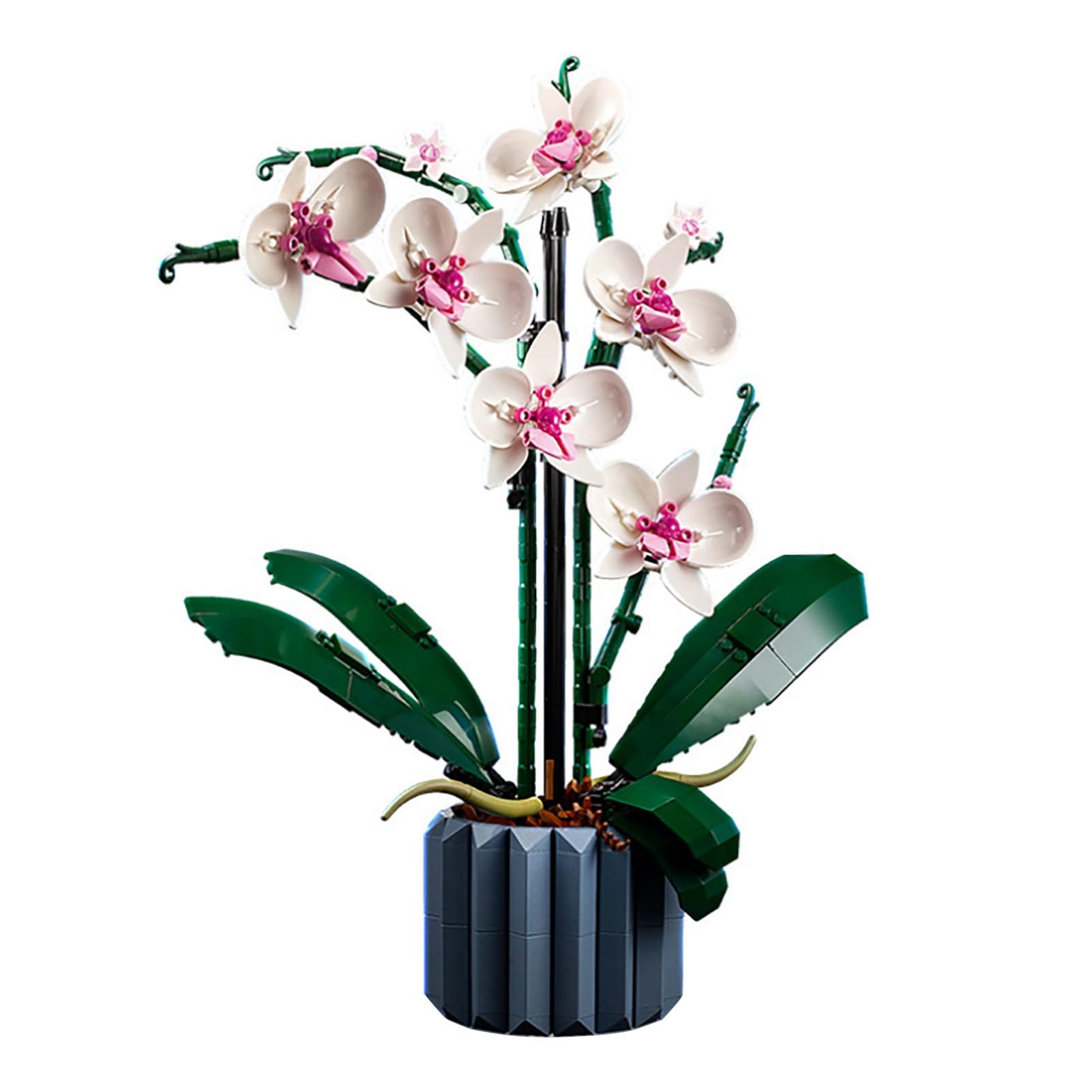 RASTKY Exquisite Phalaenopsis Building Blocks 608pcs Flower Bouquet Kit, Easy to Assemble Artificial Flowers Toy for Children, Perfect Boys and Girls