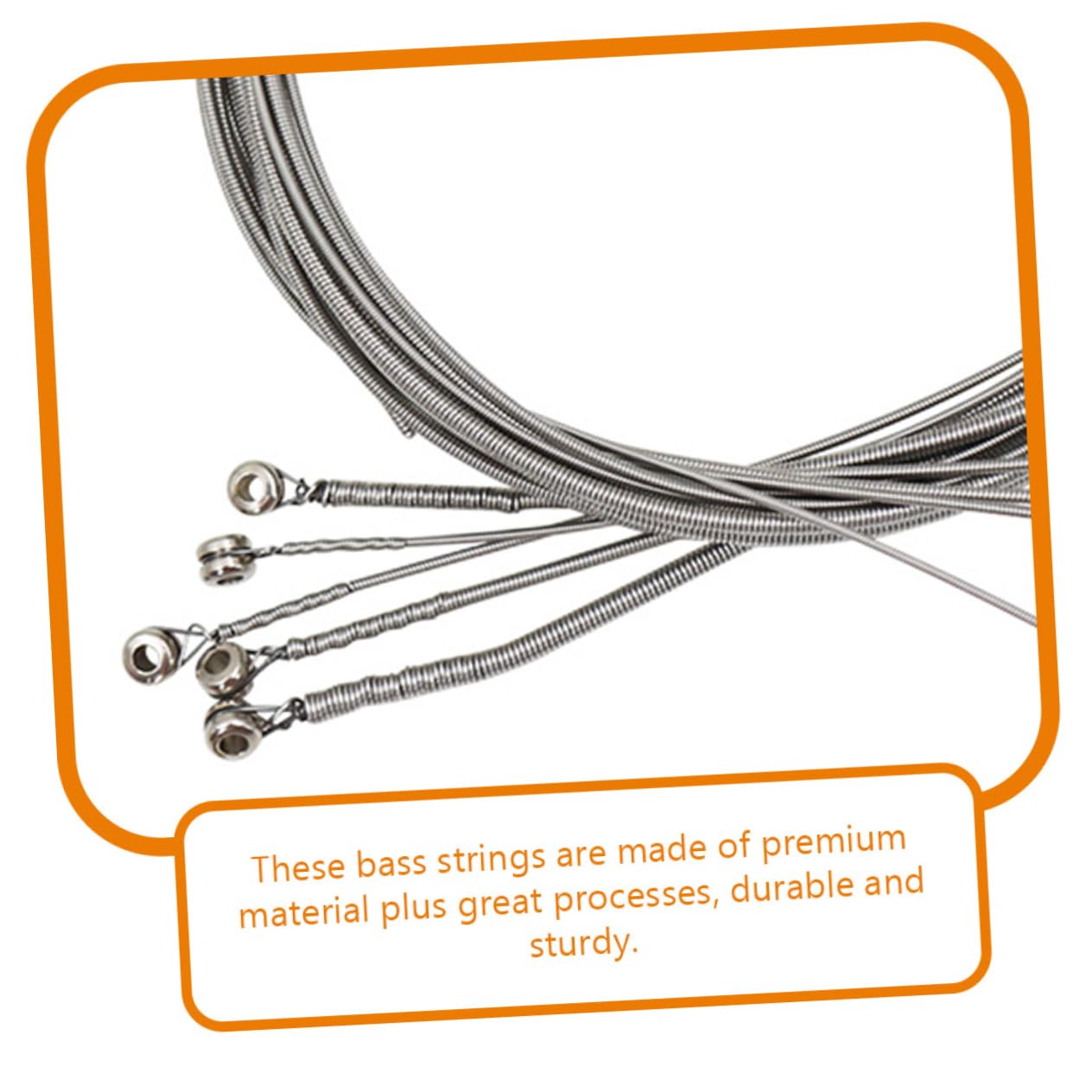 HEMOTON Replacement Bass Strings 5-string Electric Bass Strings Nickel Alloy Wrap Strong and Sturdy Enhance Your Bass Guitar's Tone