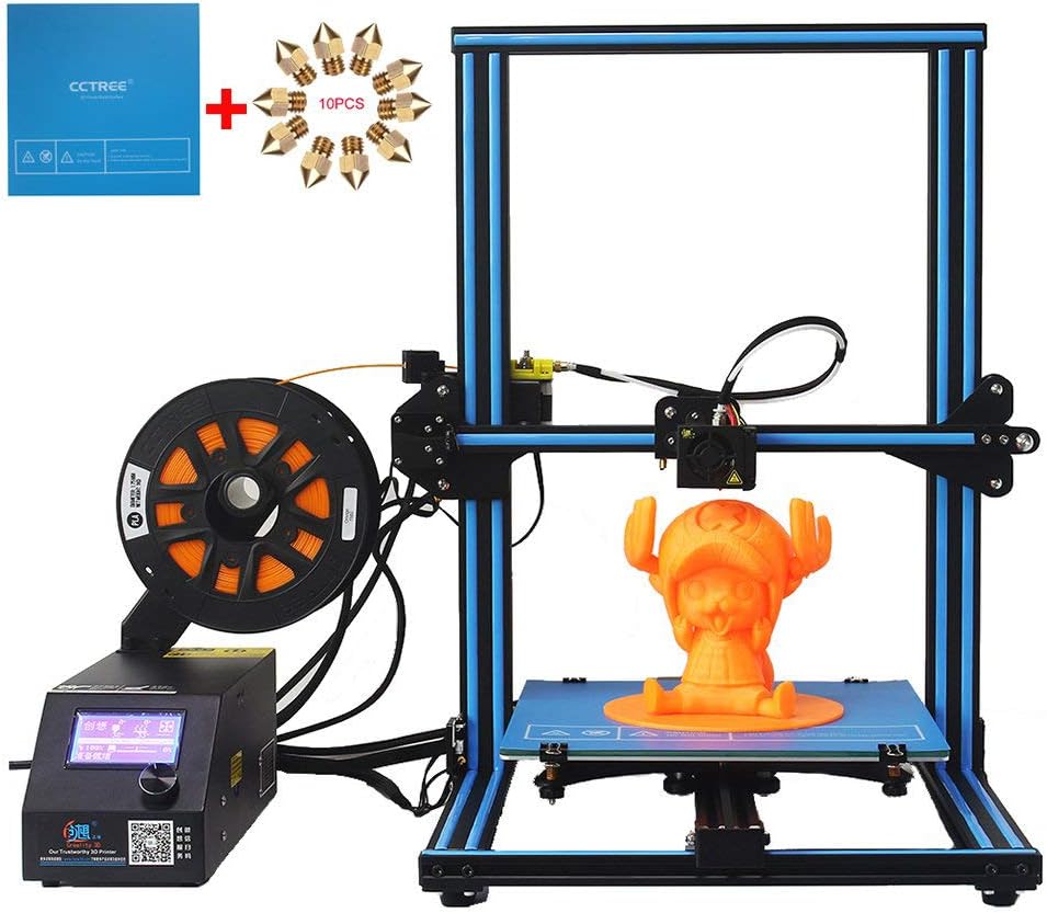 CCTREE Creality3d CR-10S DIY Desktop 3D Printer Kit Large Printing Size 300x300x400mm 1.75mm 0.4mm Nozzle with Filament Detector and The Dual Z Axis