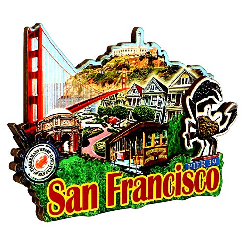 Aimant 3D San Francisco idée cadeau originale pour voyageur