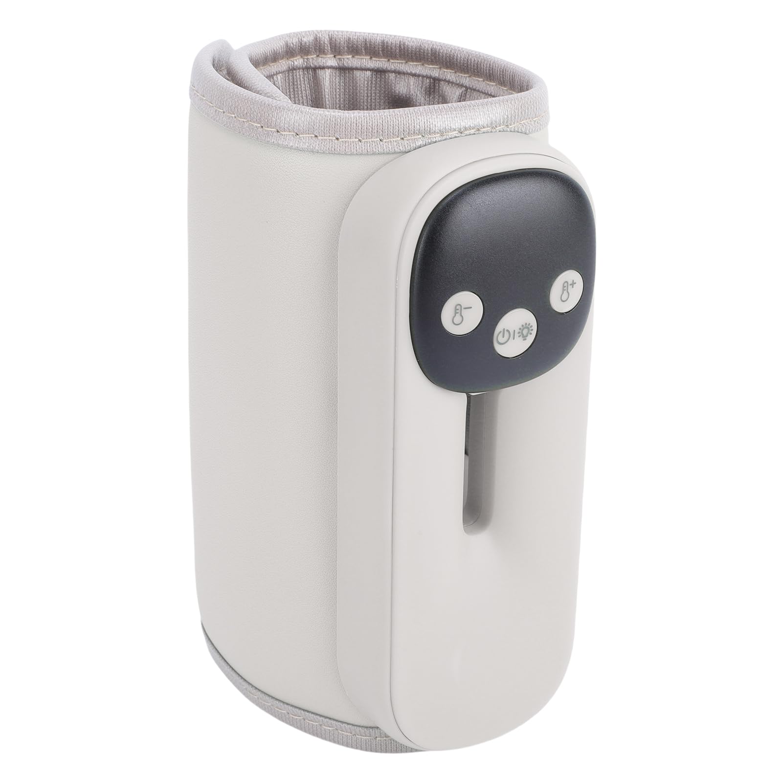 Haofy Scaldabiberon con Display Digitale e Luce Notturna - Impostazioni di Temperatura Regolabili - Ideale per Neonati - Materiale ABS (Beige)