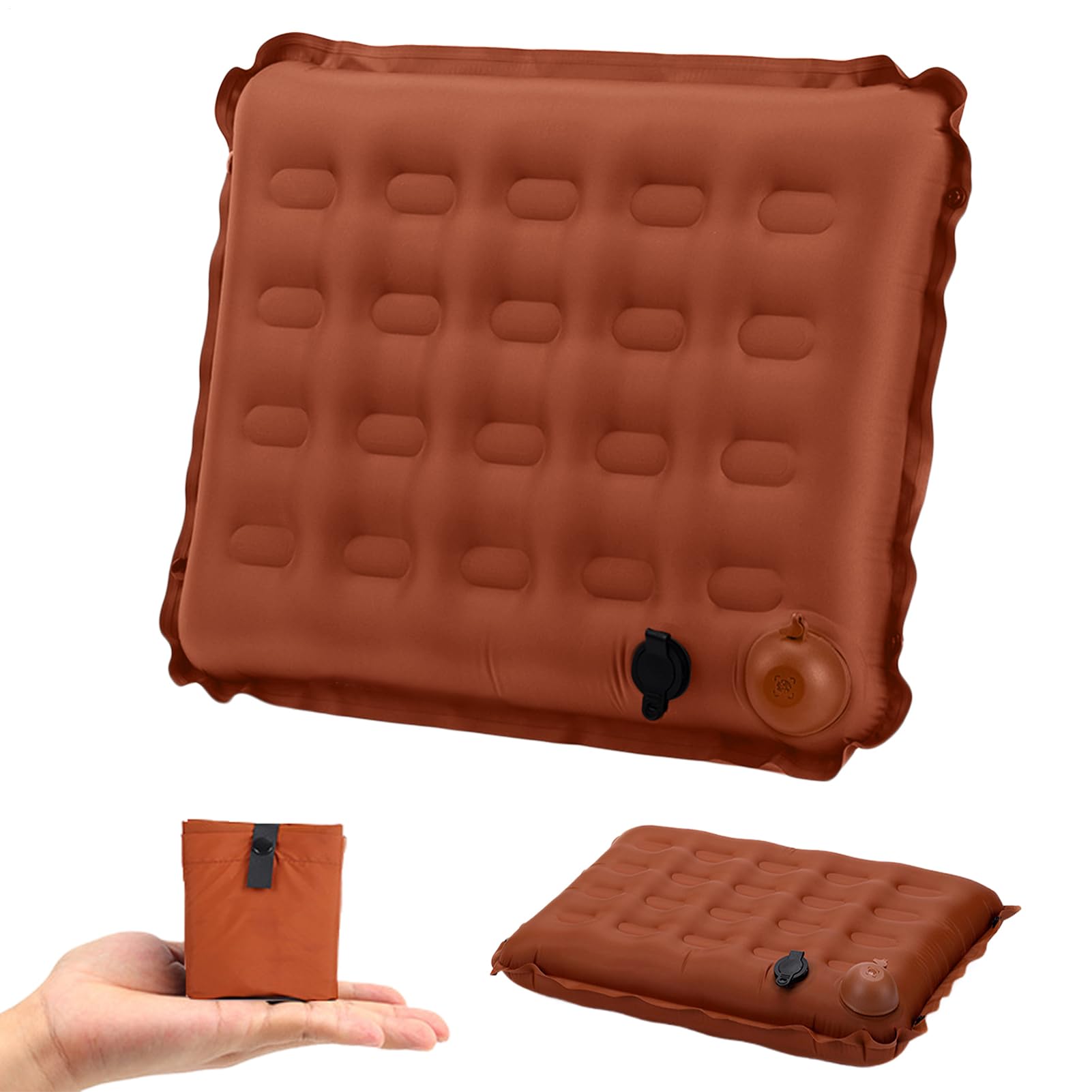 Coussin de siège gonflable épais et transportable pour voyage en avion