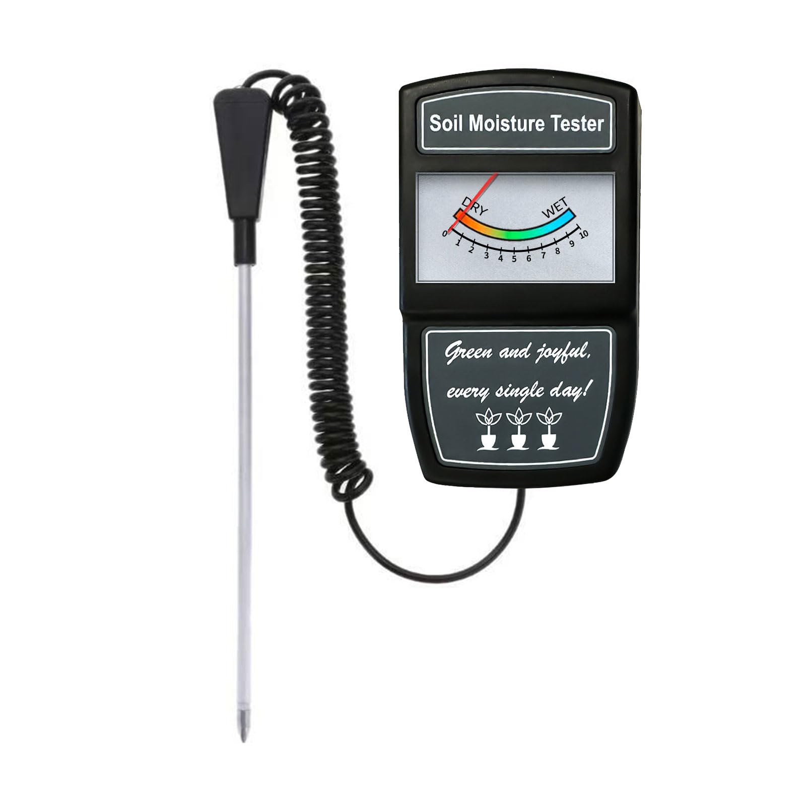 Soil Testing Instrument Soil Acidity Meter Meter Stainless Steel Probe for Farming Horticulture Lab