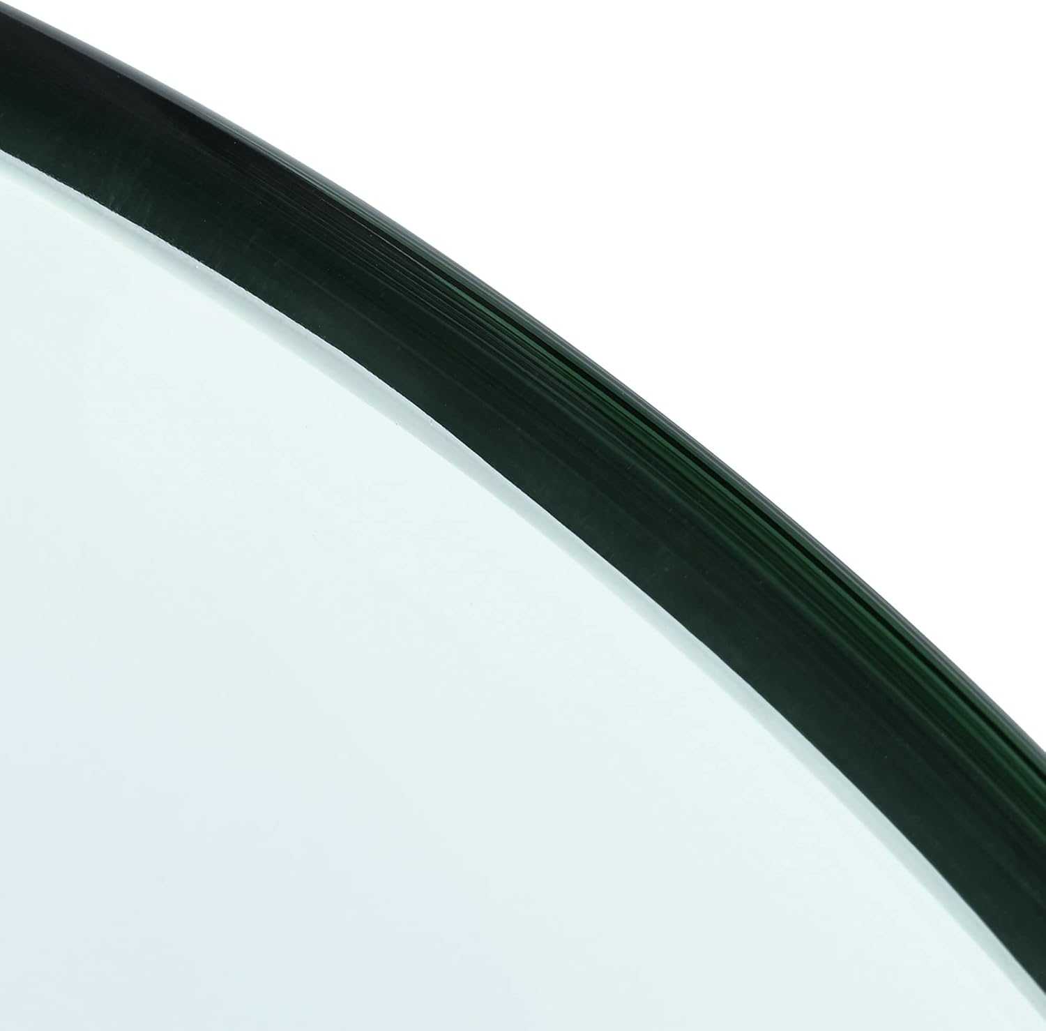 Aquaterior Tempered Glass Bathroom Vessel Sink 16" Round Countertop Vanity Basin Bowl Transparent Minimalist Modern
