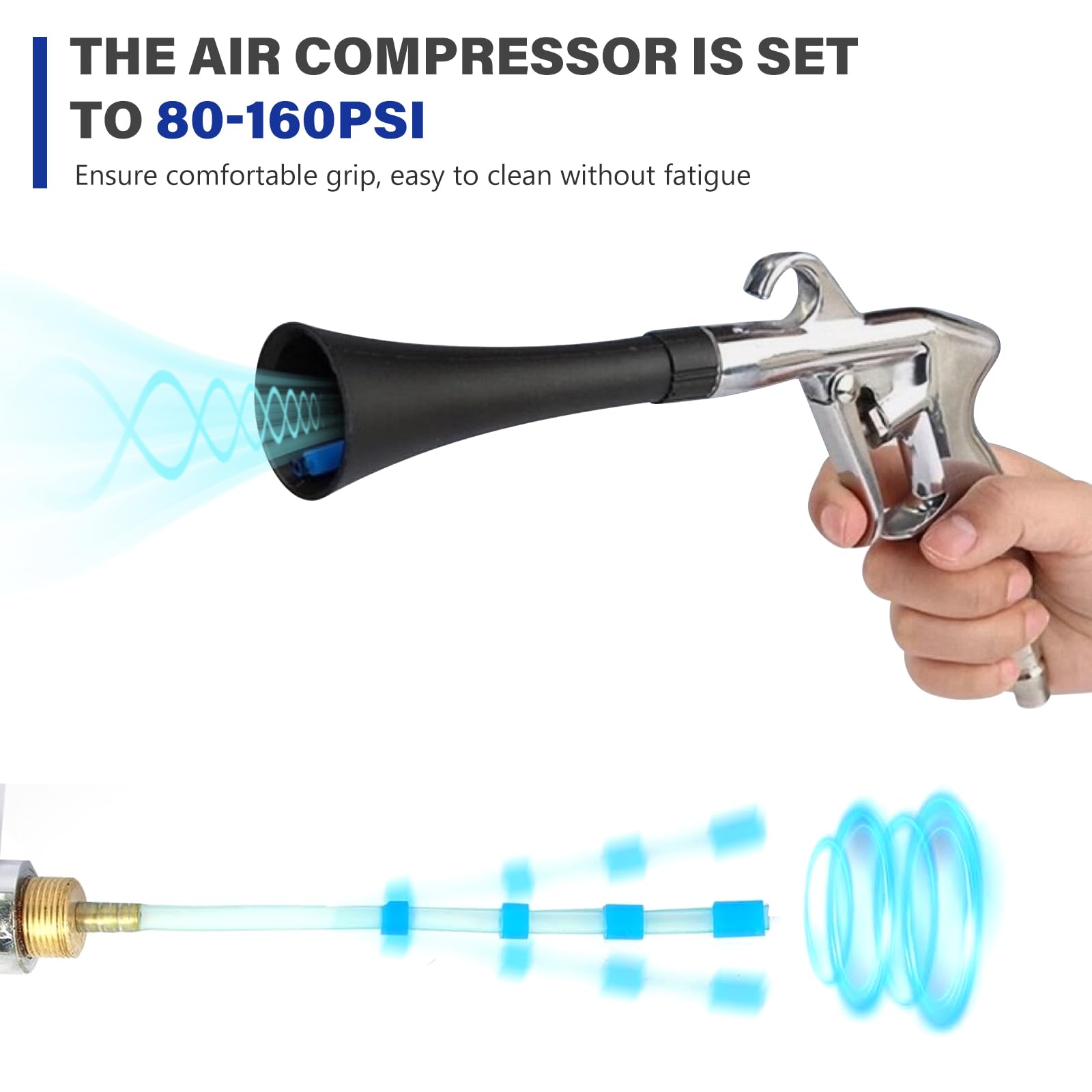 Pistolet à Air Comprimé - Outil De Nettoyage Pneumatique De Type Pistolet  Souffleur-compresseur, image size:1600x1600