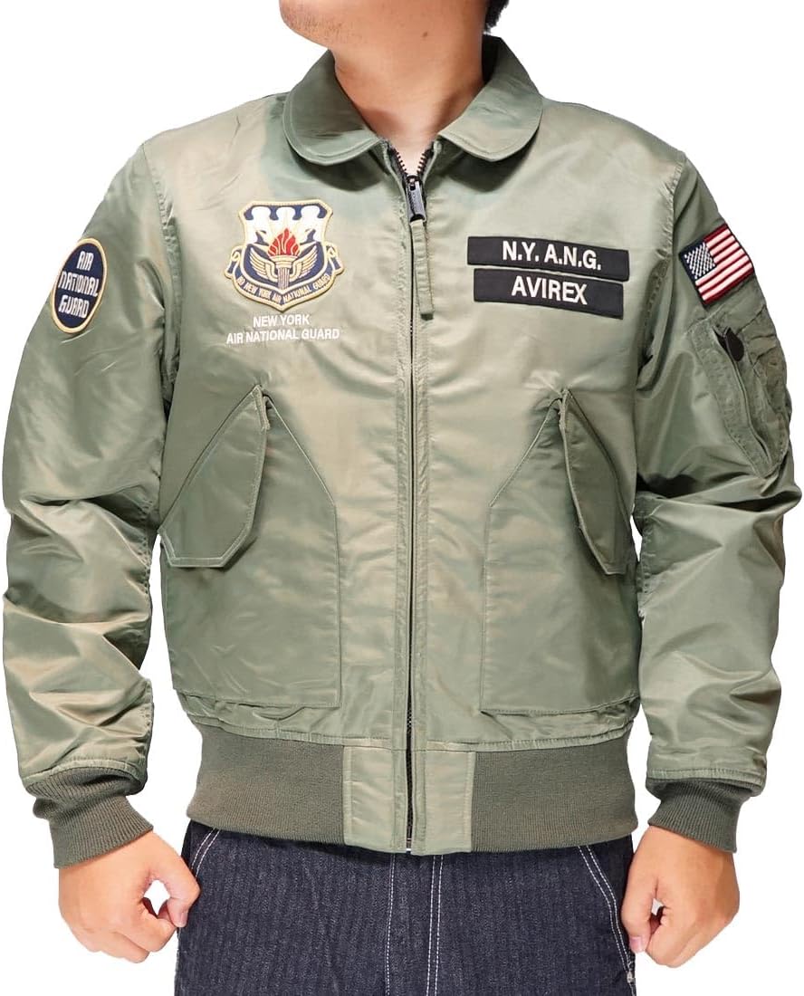 ジャケット・アウター AVIREX CWU-36P NEWYORK AIRNATIONAL GUARD Amazon | [アヴィレックス] ジャケット CWU-36P NEWYORK AIR NATIONAL