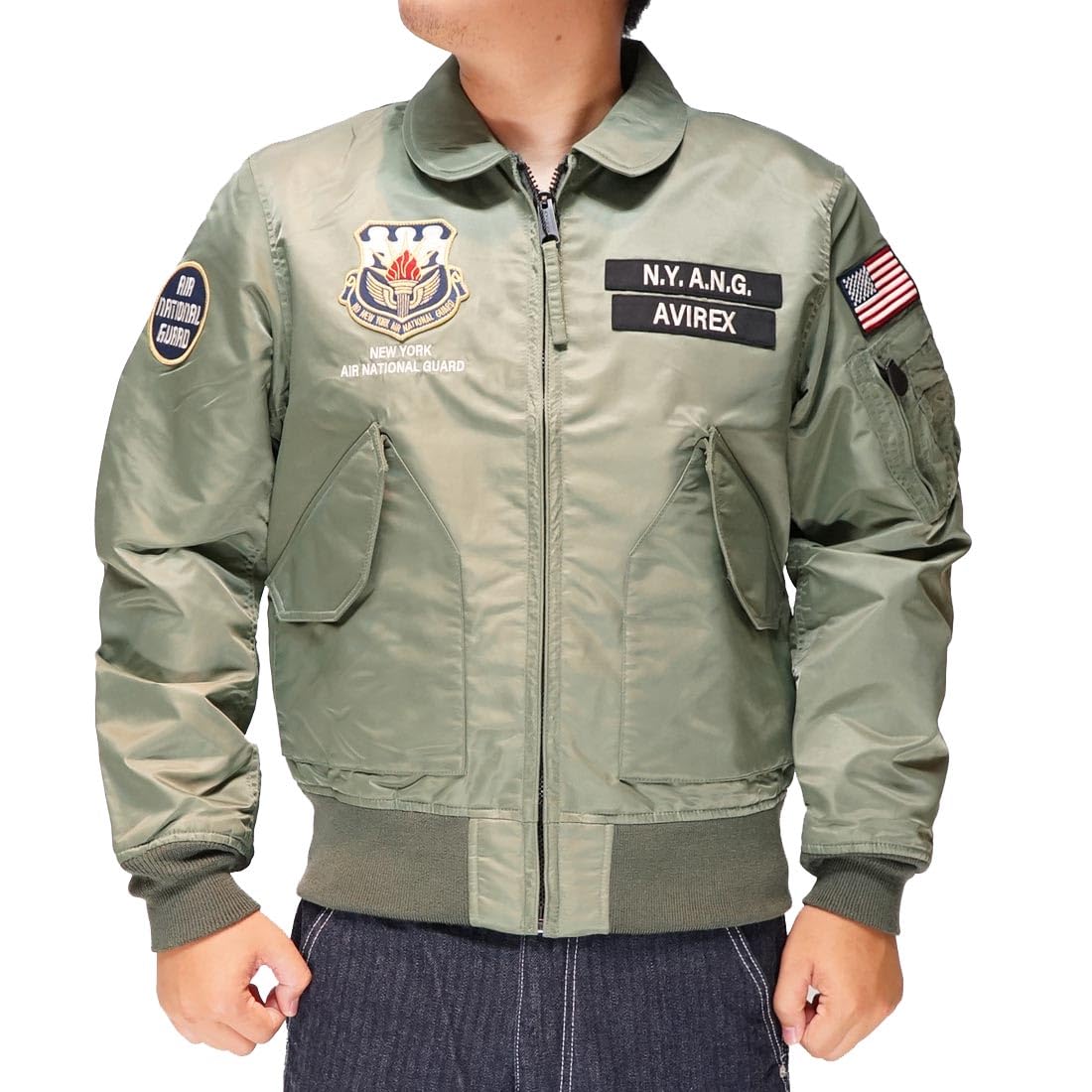 ジャケット・アウター AVIREX CWU-36P NEWYORK AIRNATIONAL GUARD Amazon.co.jp: [アヴィレックス] ジャケット CWU-36P NEWYORK AIR