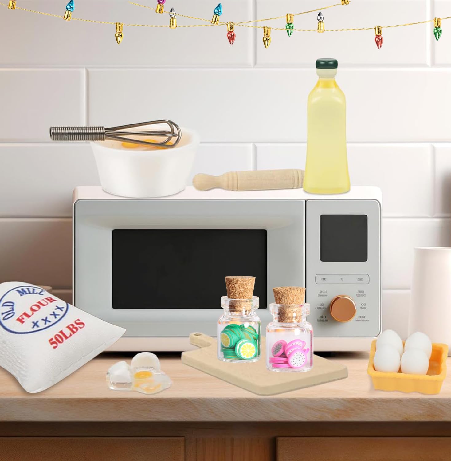 Wichtel-Zubehör Für Puppenhäuser – 27-teiliges Set Mit Küche, Backutensilien & Weihnachtsschmuck