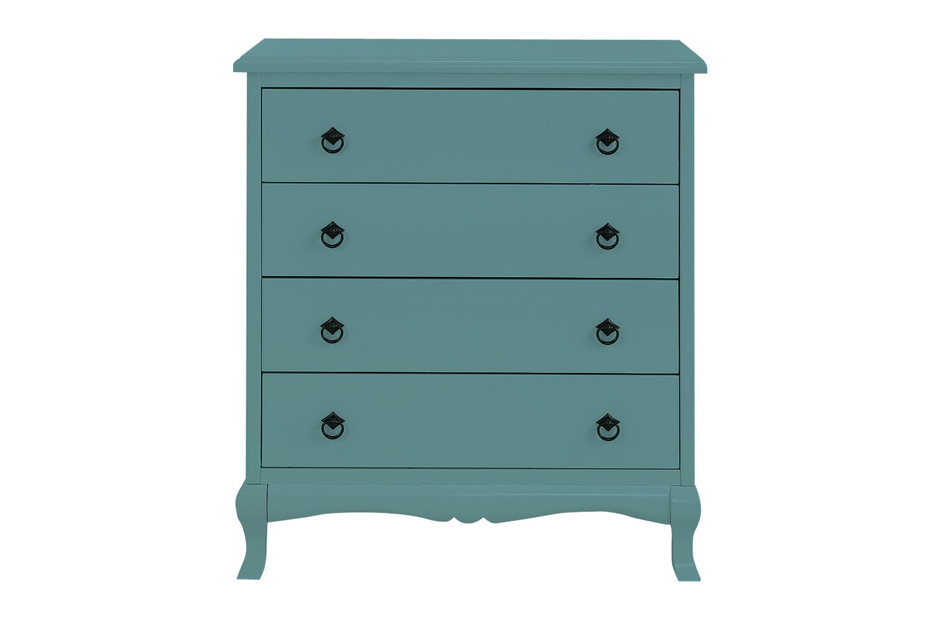 APRODZ Mango Wood Monte Chest of 4 Drawers Storage Cabinet for Living Room | Wooden Sideboard | Brisk Blue Finish-image-31