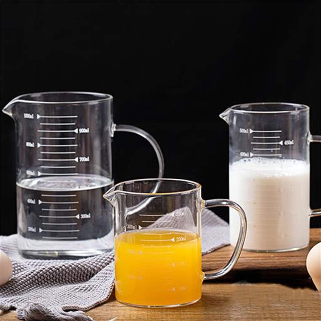 Measuring Cup, Heat Resistant Glass Household Baking Cooking Used For Dry Food With Liquid Ingredients (Size : 500ml) ()