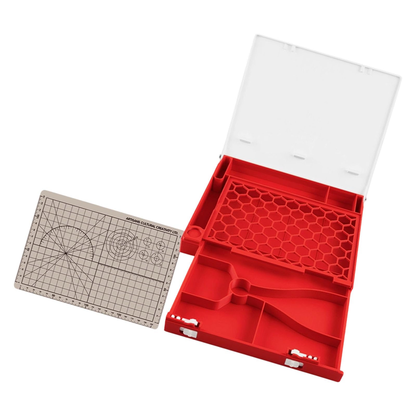 Kaeltsyn A Portable Hobby Workbench Organizer Case, 22Cm / 8.7In Desktop Tool Storage Tray For Model Building Nd Parts Sorting Portable Model Workbench Hobby Organizer Case Desktop Tool Storage Tray Ssembly