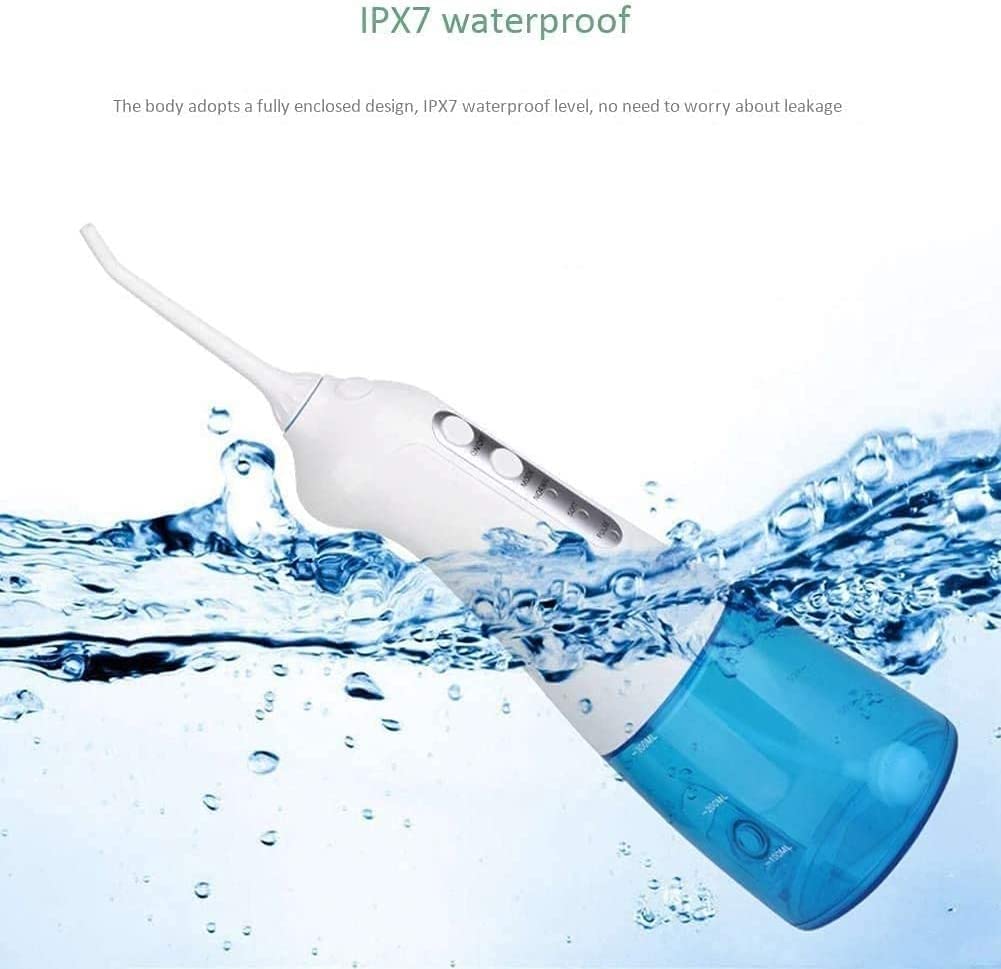 Bezprzewodowy irygator do zębów Akumulatorowy przenośny irygator do jamy ustnej do podróży i domu -,Ładowany przez USB Bezprzewodowy zaawansowany
