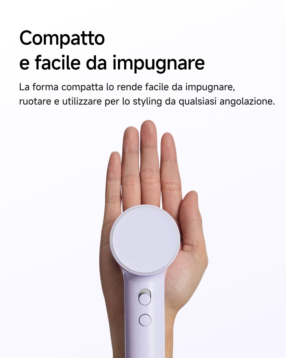 Laifen Air Asciugacapelli ad Alta Velocità con Borsa Porta Asciugacapelli in Stoffa, Phon Capelli con 200 Milioni Ioni Negativi, 110.000 Giri/min, 2 Velocità & 5 Temperature, 280g(Viola)
