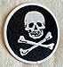 Jolly Roger Embroidered Patch Pirate Skull Crossbones Iron-On Poison Emblem