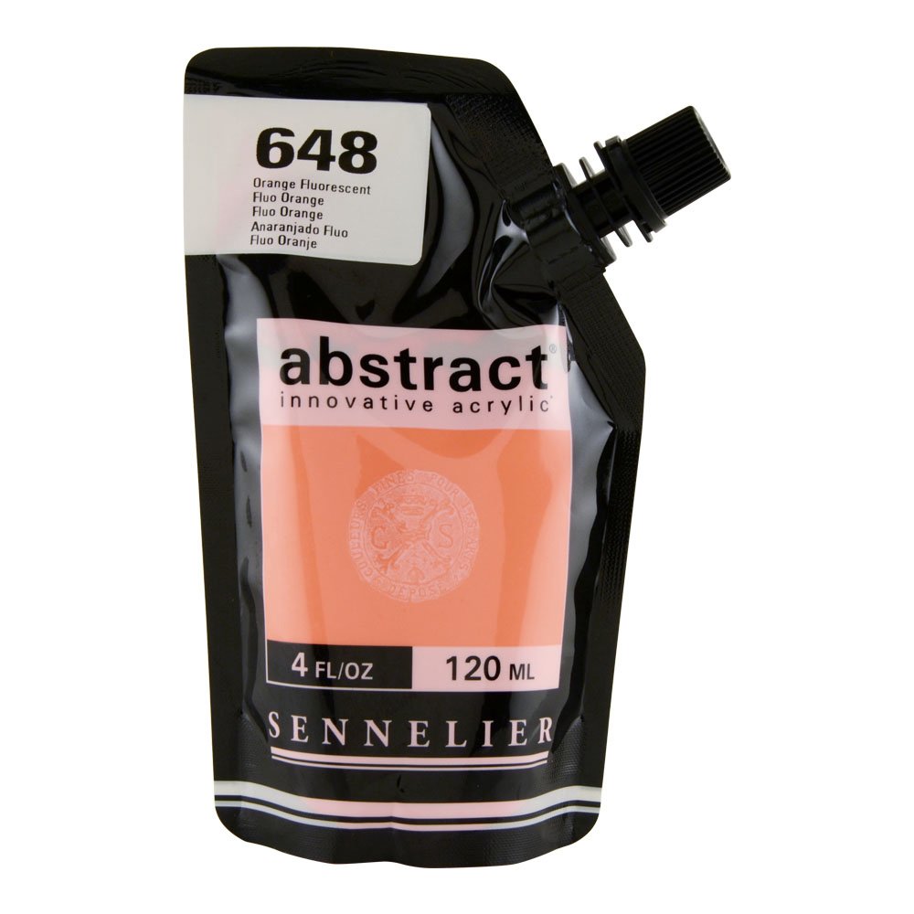 Sennelier Abstract innovative acrylic 120ml 4oz - Fluo Orange