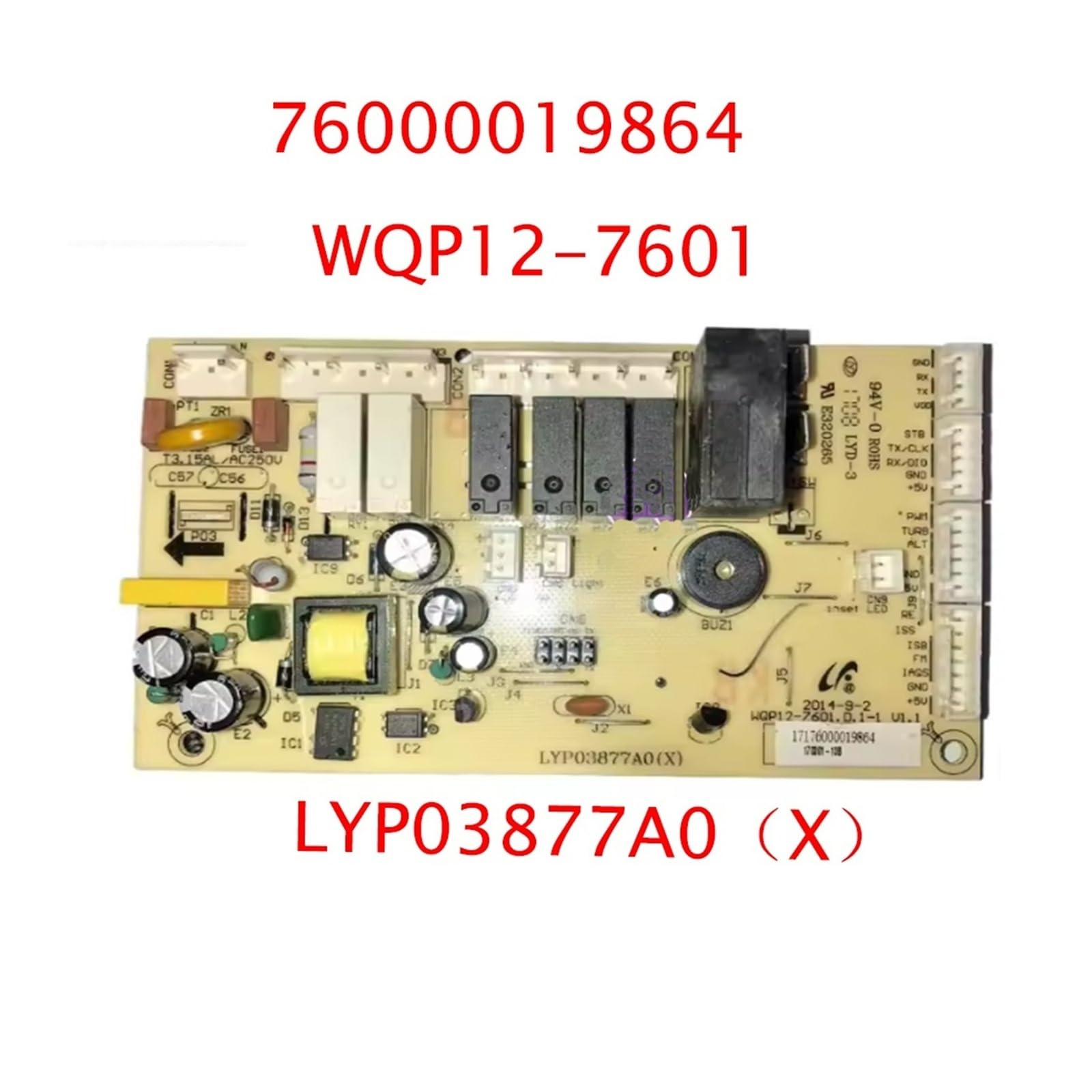 Placa De Control For Lavavajillas LYP03877A0 ​​(X)/WQP12-7601/17176000019864 Placa Base De Alimentación