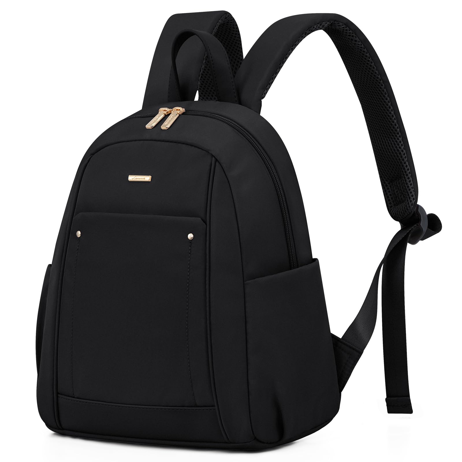 LOVEVOOK Mini Backpack for Women,Fashion Small Backpack for  Travel,Lightweight Daypack for Work,Daily,Party,Black